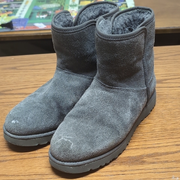 UGG Gray Suede Boots - Picture 2 of 8